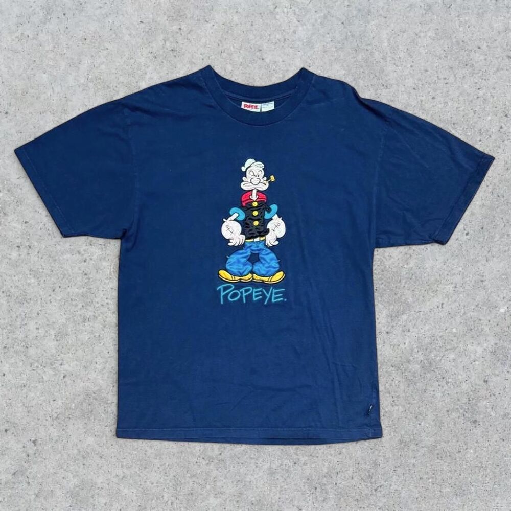 Vintage 90’s MGM Popeye The Sailor Man TV Promo T Shirt